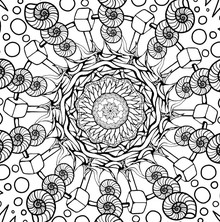 Snail Shells Colouring Page - no shading - scaled down 1280x974 horizontal